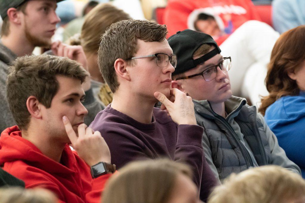 Prospective student sitting in on a classroom tour